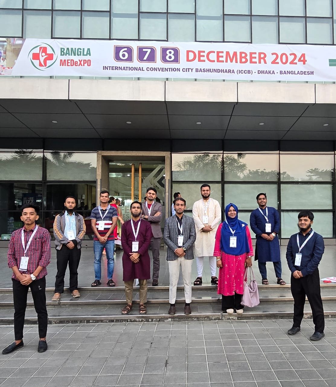 The Sanforce International team at Bangla MedExpo, ICCB Dhaka